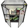 Image 3 : 2 Door Glass Display Cabinet with Glass Shelf - 31" wide x 15 "deep x 34" tall - Contents not includ