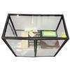 Image 6 : 2 Door Glass Display Cabinet with Glass Shelf - 31" wide x 15 "deep x 34" tall - Contents not includ