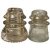 Image 5 : 9 Vintage Insulators - Variety of Materials (Display Stand Not Included)