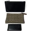 Image 1 : 3 Coach Items - Logo Coin Purse, Leather Coin Purse & Leather Magnetic Money Clip (Money clip and 1