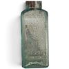 Image 5 : Group of 12 Embossed Apothecary, Medicine & Cosmetic Glass Bottles, Aqua & Cobalt