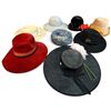 Image 2 : Group of Eight Women's Wide-Brim, Cloche, Pillbox & Straw Hats with Floral Trim