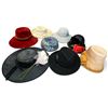 Image 3 : Group of Eight Women's Wide-Brim, Cloche, Pillbox & Straw Hats with Floral Trim
