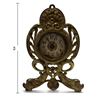 Image 2 : Early 20th Century Art Nouveau Gilt Cast-Metal Shelf Clock, Westclox Movement (9 in.)