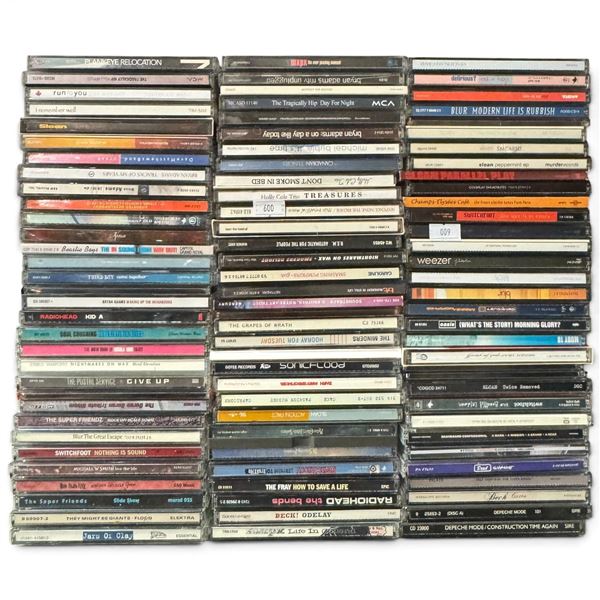 Collection of Approx. 100 Alternative Rock, Indie, Pop & Electronic CDs in Jewel Cases