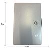 Image 3 : Gray Textured Metal Locking Storage Box with Key & Carry Handle (12.5 x 8.5 x 4.5 in.)