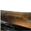 Image 5 : Kenny Shoes Black Crocodile-Pattern Leather V-Bit Dress Loafers with Low Heels, Size 9