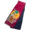 Image 1 : Paul Johnny Signed Felt Appliqué Scarf with Abstract Figural Motifs