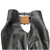 Image 2 : Original Custom Leathers by Linda Black Leather Motorcycle Chaps (42 in. long)
