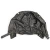 Image 4 : 7 For All Mankind Black Genuine Leather Belted Moto Jacket, Size S/P, Asymmetrical Zip