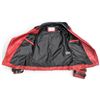 Image 3 : Exmore Red & Black Leather Biker Jacket with Bat & Diamond Back Emblem, Size Small