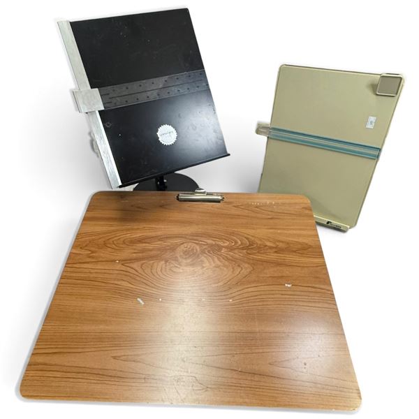 Fellowes & CopyMate Desktop Copyholders with Woodgrain Clipboard & Carrying Sleeve