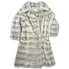 Image 1 : Silver-Gray Fur Coat with Wide Collar & Satin Lining (18 in. Shoulder Width)