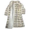 Image 2 : Silver-Gray Fur Coat with Wide Collar & Satin Lining (18 in. Shoulder Width)