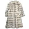 Image 3 : Silver-Gray Fur Coat with Wide Collar & Satin Lining (18 in. Shoulder Width)