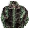 Image 1 : Coastlines Fashion for Canada Green & Black Faux Fur Jacket, Women's Small