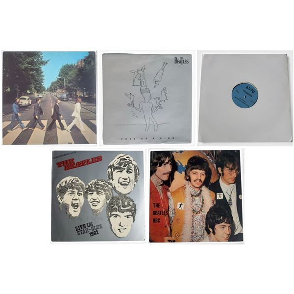 Beatles Items: Abbey Road Sleeve, Free as a Bird 7", Star-Club '62, BBC LP, Medley 12"