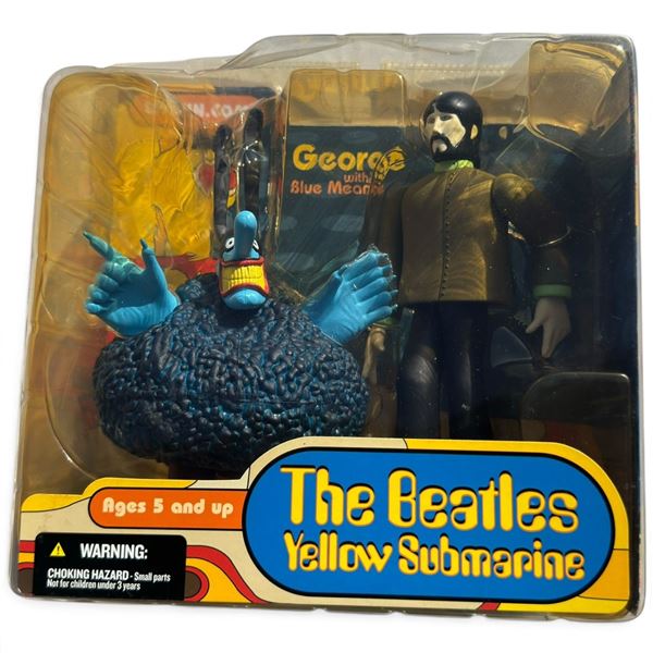 2004 McFarlane The Beatles Yellow Submarine George with Blue Meanie Figure Set, Packaged