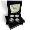 Image 1 : Environ Mint Beatles Four-Piece.999 Fine Silver 1 Oz. Round Set, No. 5476/25,000