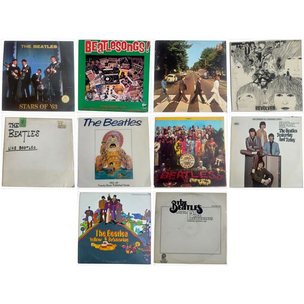 Beatles Vinyl: Yesterday and Today Trunk Cover, Stockholm '63, Abbey Road, Y&T, Yellow Submarine