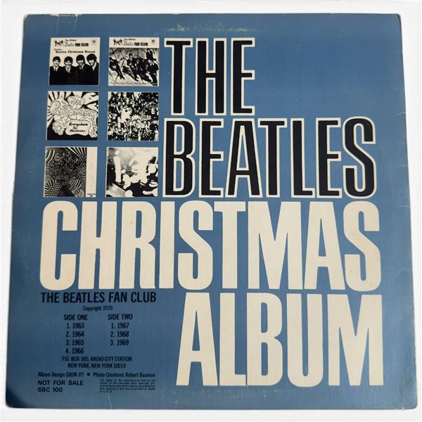 The Beatles Christmas Album Official Fan Club LP, SBC 100, Copyright 1970, Not for Sale