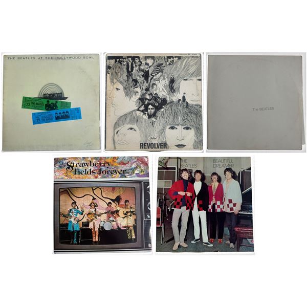 Beatles LP Bundle: Hollywood Bowl, Revolver (US), BBC Sets & NEMS Comp
