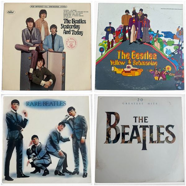 Beatles LP Lot: Yesterday & Today Trunk Cover, Yellow Submarine, Rare Beatles, 20 Greatest Hits