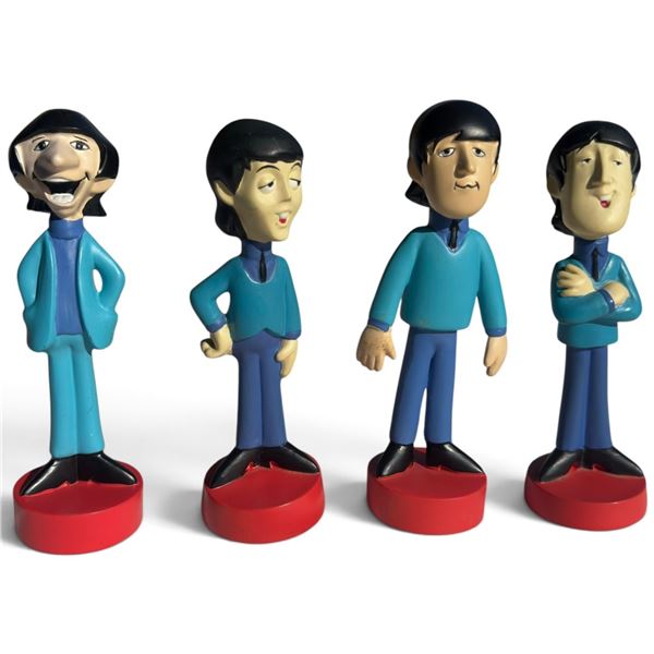 1985 The Beatles Saturday Morning Cartoon Hand-Painted Cast Resin Figures, Set of 4
