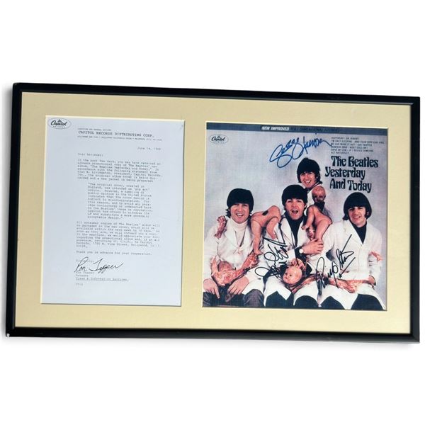 The Beatles Yesterday and Today Butcher Cover Display with Capitol Letter (22.25 x 14.25 in.)