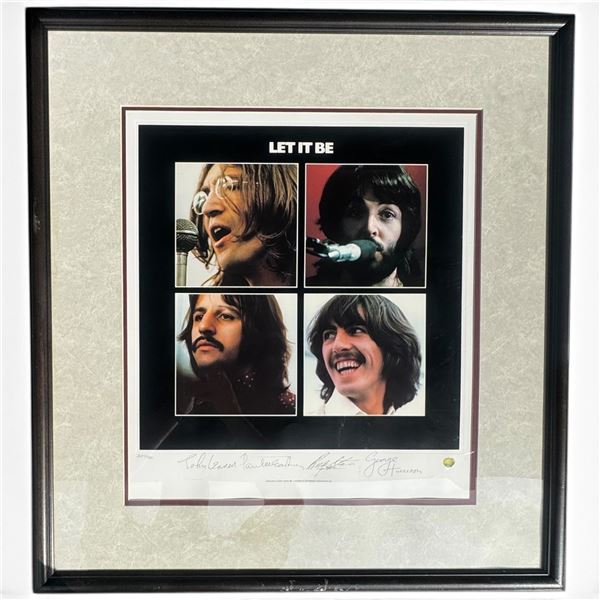 The Beatles 'Let It Be' Limited Edition Portrait Print 2600/9800, Framed (28 x 30 in.)