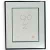 Image 1 : After John Lennon Self-Portrait Serigraph 215/300, Signed Yoko Ono (15.75 x 19 in.)