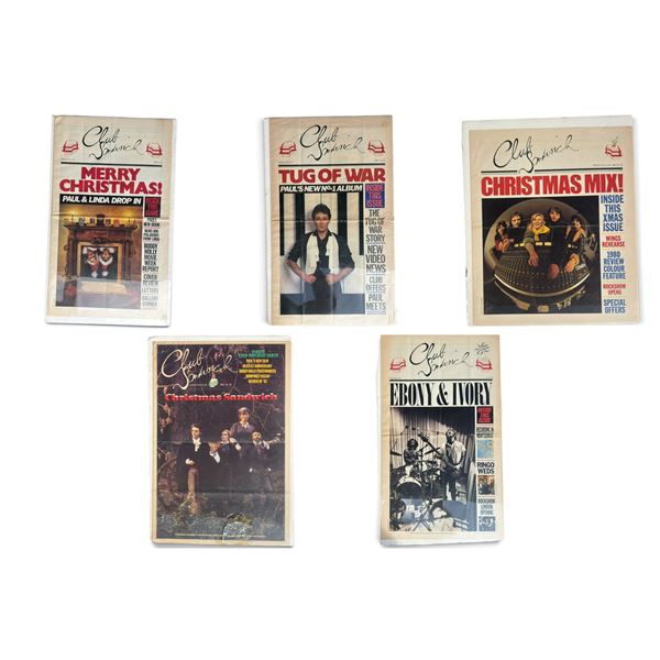 Wings Fun Club 'Club Sandwich' Lot: Issues 22, 24-26, 28 (1980-82)