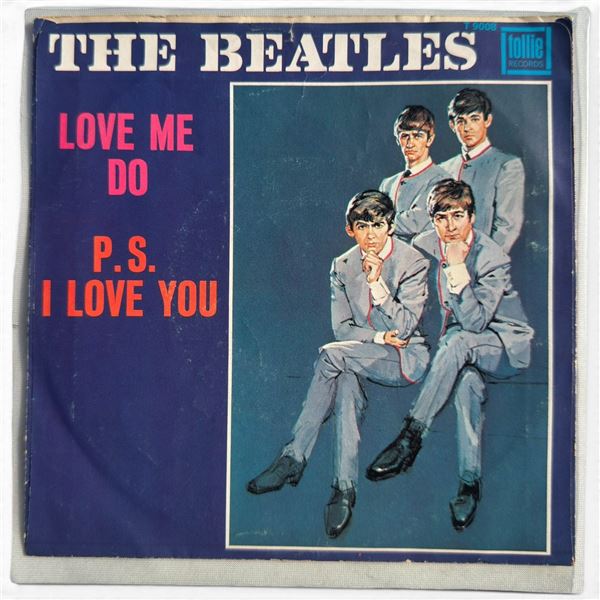 The Beatles Love Me Do / P.S. I Love You 1964 U.S. Tollie T-9008 45 with Picture Sleeve
