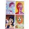 Image 1 : Set of 4 Beatles Psychedelic Portrait Prints After Richard Avedon (11 x 17 in. each)