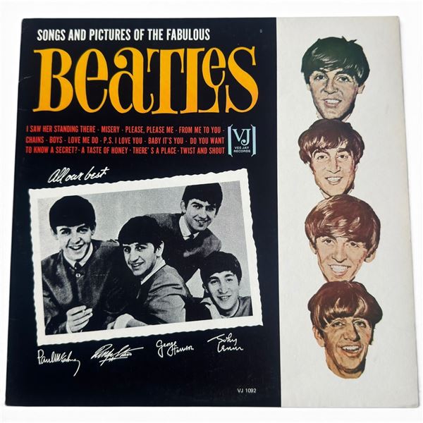 The Beatles Songs & Pictures of the Fabulous Beatles Vee-Jay VJ 1092 Reproduction LP