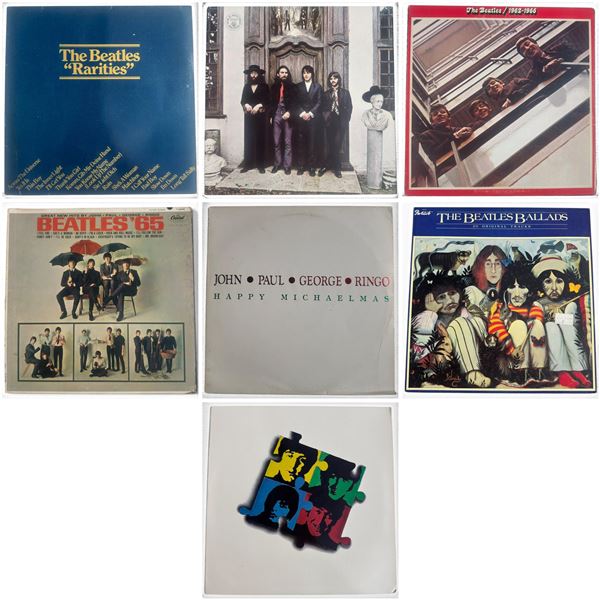 Beatles LP Lot: Dutch Rarities, Hey Jude, 1962-1966 Jacket, Ballads (Israel), More