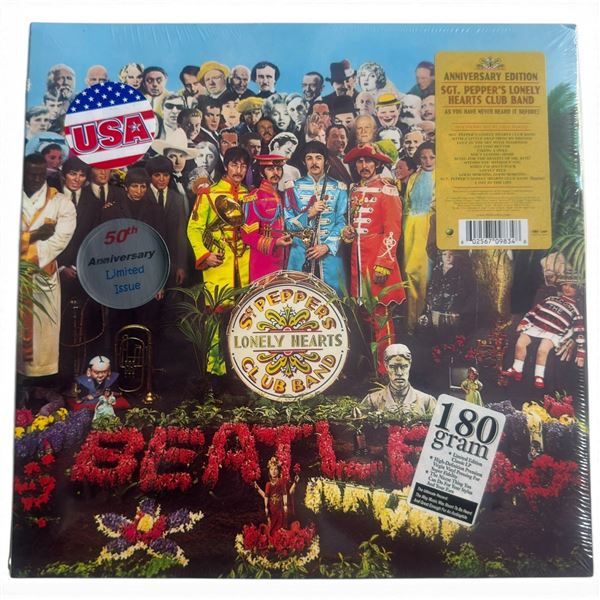 The Beatles Sgt. Pepper's Lonely Hearts Club Band 50th Anniversary 180g Vinyl LP, Sealed