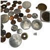 Image 3 : Mixed World Coins, Trade Tokens & Commemorative Medals with Vintage Savings Bank