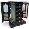 Image 2 : Wood Jewelry Box with 2 Necklaces & 2 Pairs of Earrings * 4" x 9" x 12" tall