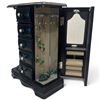Image 3 : Wood Jewelry Box with 2 Necklaces & 2 Pairs of Earrings * 4" x 9" x 12" tall