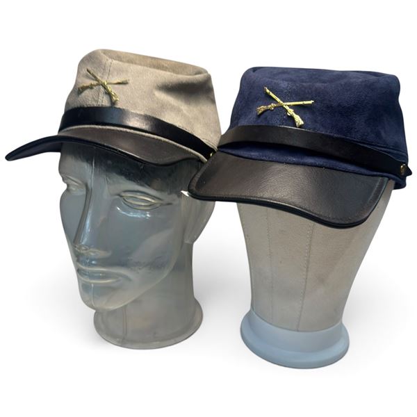 Reproduction American Civil War Forage Caps - Union & Confederate Infantry, XL