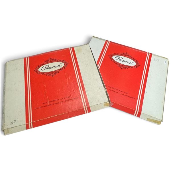 Pimpernel Traditional Place Mats, Two Boxed Sets of Four, The Quadrant Regent's Street 15.5x11.5"