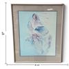 Image 2 : Bert Seabourn Signed Expressionist Seated Figure with Vessel, Framed Figural Painting