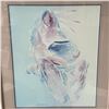 Image 3 : Bert Seabourn Signed Expressionist Seated Figure with Vessel, Framed Figural Painting