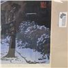 Image 3 : Lu Ping Sunset in Suzhou (Zhouzhuang Twin Bridges) Waterprint Woodblock, 1998, Framed
