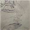 Image 2 : George F. Nicholls "At Polperro, Cornwall" & After Picasso Mother and Child Study, Framed