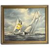 Image 2 : Three Maritime Works: Tugboat, Shipyard & O.K. Shen Sailboats (Tugboat 18 x 22 in.)