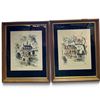 Image 1 : John Haymson Colonial Williamsburg Color Prints, Governor's Palace & Capitol, Pair 16x20" Each