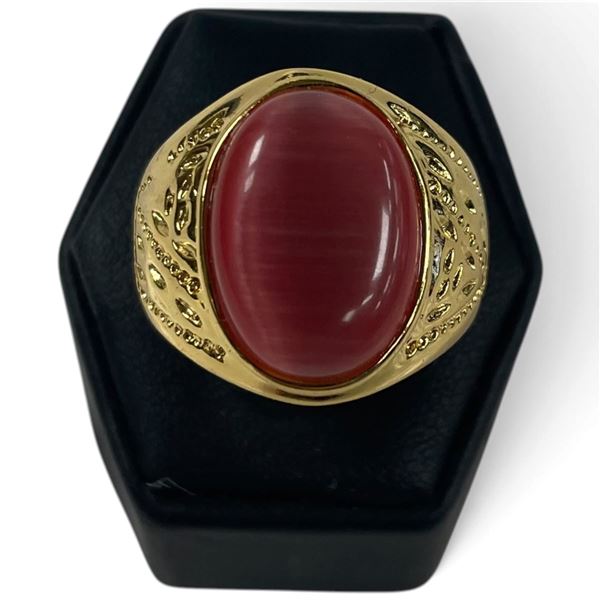 New Gold Plated Ring - Size 11 - Center of ring is: 21 x 14mm