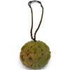 Image 1 : Chinese Carved Stone 3" Pendant with Auspicious Bat and Coin Desing * .3" thick